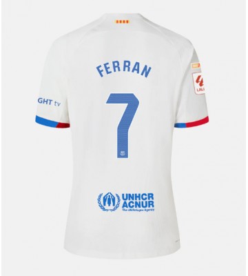 Barcelona Ferran Torres #7 Replika Udebanetrøje 2023-24 Kortærmet